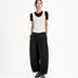 Pleated Balloon Jogger 3.0 - Black - G R A Y E