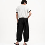 Pleated Balloon Jogger 3.0 - Black - G R A Y E