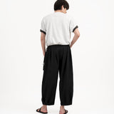 Pleated Balloon Jogger 3.0 - Black - G R A Y E
