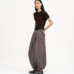 Pleated Balloon Jogger 3.0 - Gray - G R A Y E