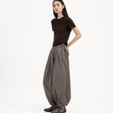 Pleated Balloon Jogger 3.0 - Gray - G R A Y E