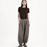 Pleated Balloon Jogger 3.0 - Gray - G R A Y E