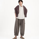 Pleated Balloon Jogger 3.0 - Gray - G R A Y E