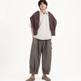 Pleated Balloon Jogger 3.0 - Gray - G R A Y E