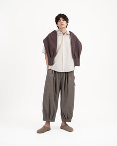 Pleated Balloon Jogger 3.0 - Gray - G R A Y E