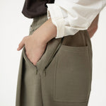 Pleated Sweatpants - Artichoke - G R A Y E