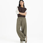 Pleated Sweatpants - Artichoke - G R A Y E