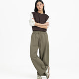 Pleated Sweatpants - Artichoke - G R A Y E