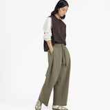 Pleated Sweatpants - Artichoke - G R A Y E