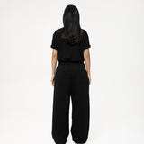 Pleated Sweatpants - Black - G R A Y E
