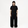 Pleated Sweatpants - Black - G R A Y E