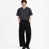 Pleated Sweatpants - Black - G R A Y E