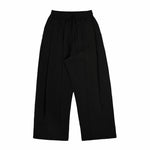 Pleated Sweatpants - Black - G R A Y E
