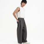 Pleated Sweatpants - Graphite - G R A Y E