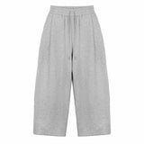Pleated Sweatpants - Melange Gray - G R A Y E