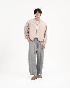Pleated Sweatpants - Melange Gray - G R A Y E
