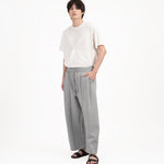 Pleated Sweatpants - Melange Gray - G R A Y E