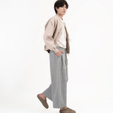 Pleated Sweatpants - Melange Gray - G R A Y E