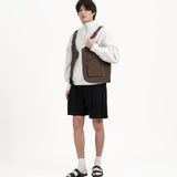 Pleated Sweatshorts - Black - G R A Y E