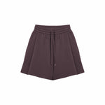 Pleated Sweatshorts - Fig - G R A Y E