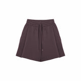 Pleated Sweatshorts - Fig - G R A Y E