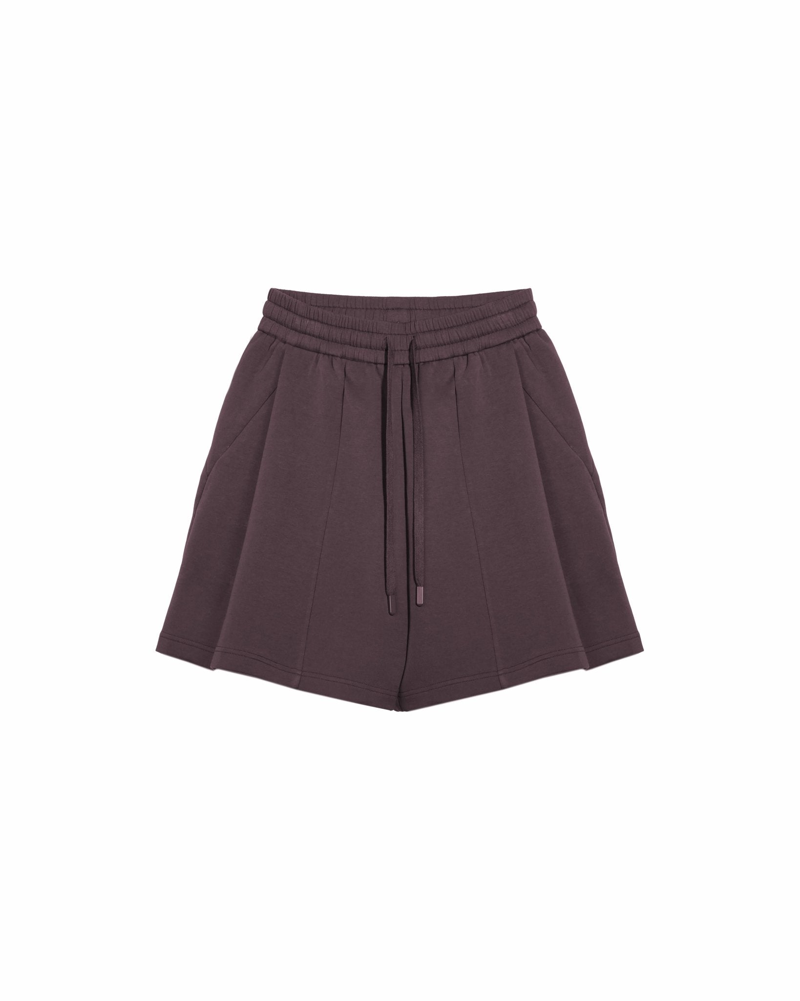 Pleated Sweatshorts - Fig - G R A Y E