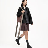 Pleated Sweatshorts - Fig - G R A Y E