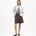 Pleated Sweatshorts - Fig - G R A Y E