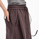 Pleated Sweatshorts - Fig - G R A Y E