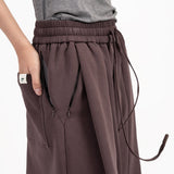 Pleated Sweatshorts - Fig - G R A Y E