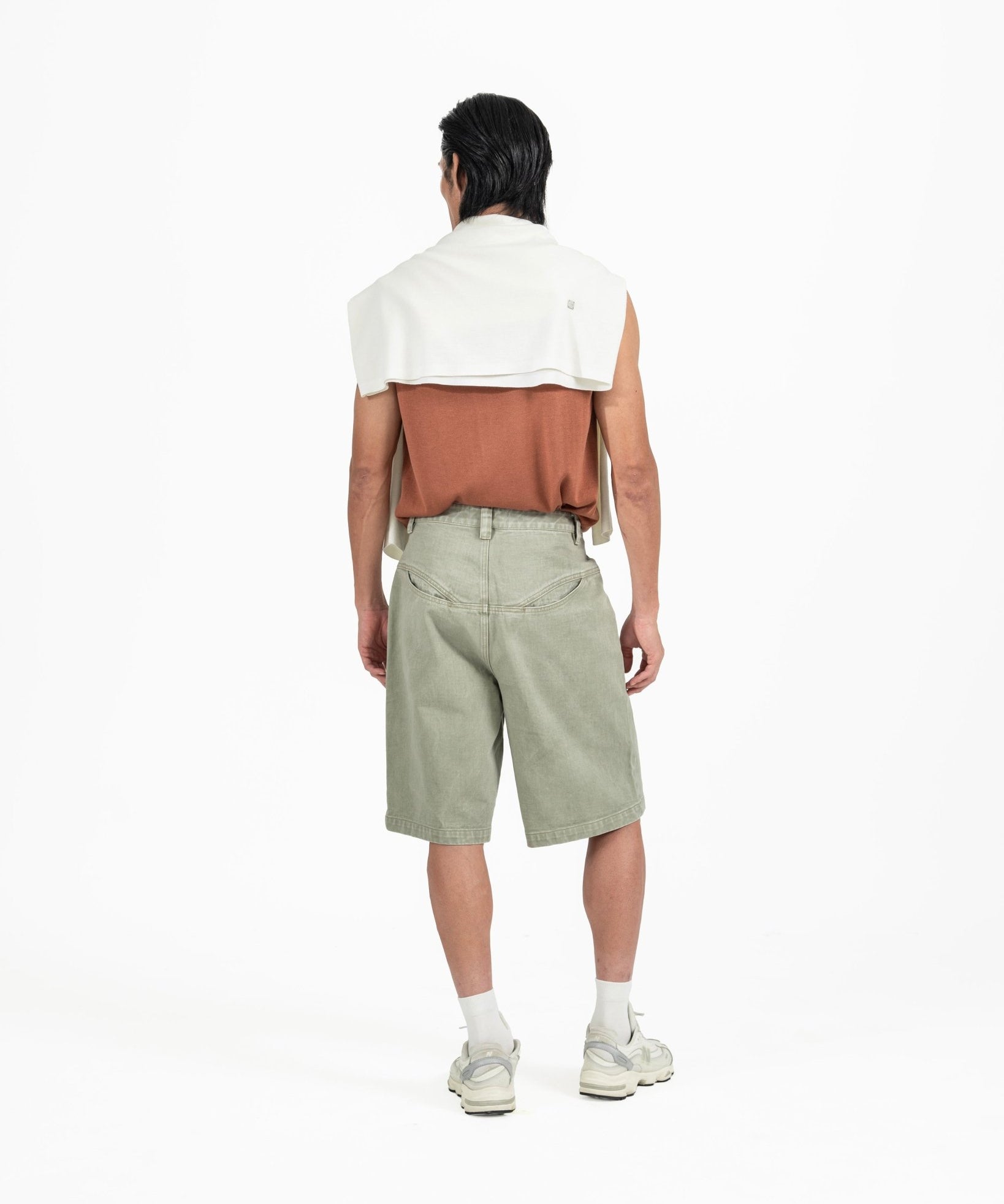 Pocket Denim Shorts - G R A Y E
