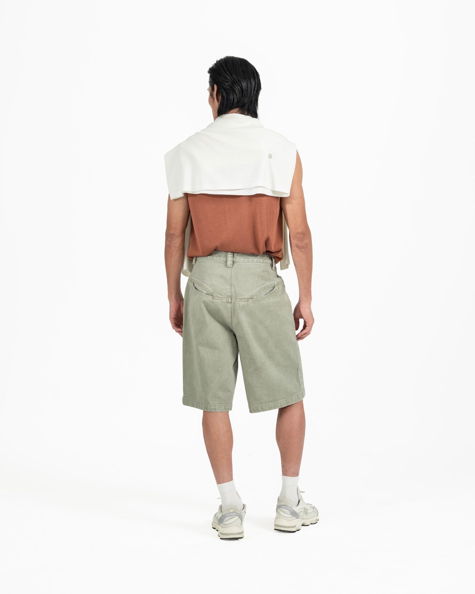 Pocket Denim Shorts - G R A Y E