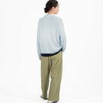 [PRE - ORDER] All - Season Knitted Polo - Mist Blue - G R A Y E