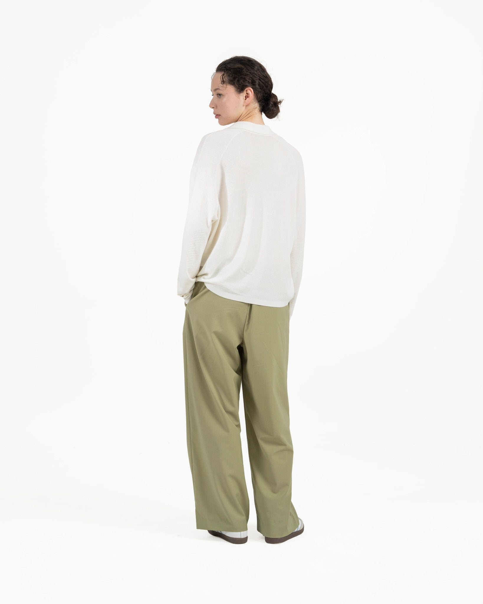 [PRE - ORDER] All - Season Knitted Polo - Off White - G R A Y E