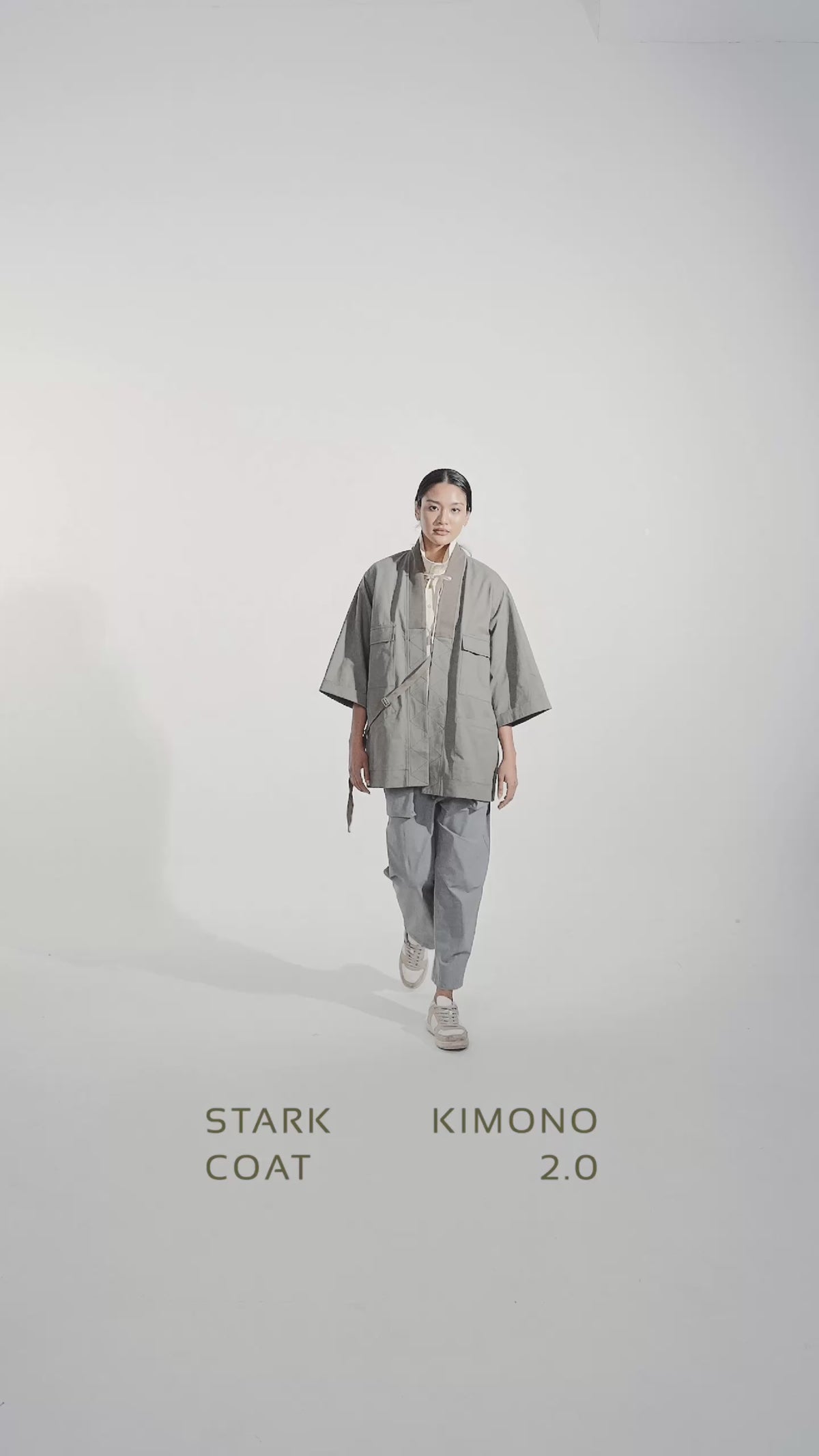 Stark Kimono Coat - G R A Y E