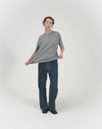 Cupro Tee - Light Slate Gray