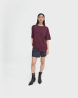 Cupro Signature Tee - Mulberry