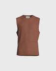 Aircozy Knit Vest - Rust