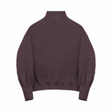 Quarter Zip Pullover - Fig - G R A Y E