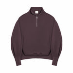 Quarter Zip Pullover - Fig - G R A Y E