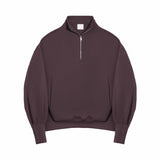 Quarter Zip Pullover - Fig - G R A Y E