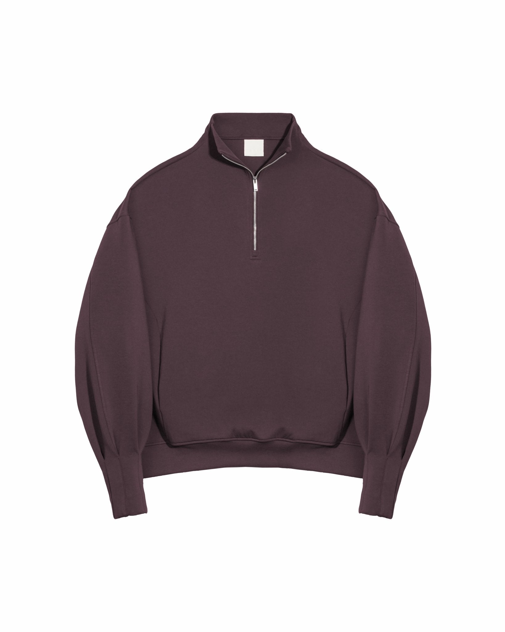 Quarter Zip Pullover - Fig - G R A Y E