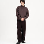 Quarter Zip Pullover - Fig - G R A Y E