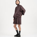 Quarter Zip Pullover - Fig - G R A Y E