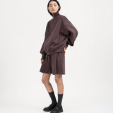 Quarter Zip Pullover - Fig - G R A Y E