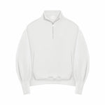 Quarter Zip Pullover - White - G R A Y E