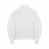 Quarter Zip Pullover - White - G R A Y E