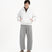 Quarter Zip Pullover - White - G R A Y E