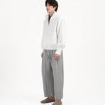 Quarter Zip Pullover - White - G R A Y E
