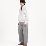 Quarter Zip Pullover - White - G R A Y E